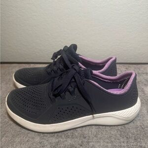 Crocs Lite Rider Pacer Navy and purple Sneaker